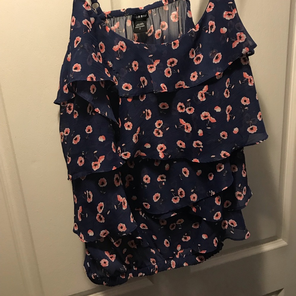 Beautiful blue Torrid tank top